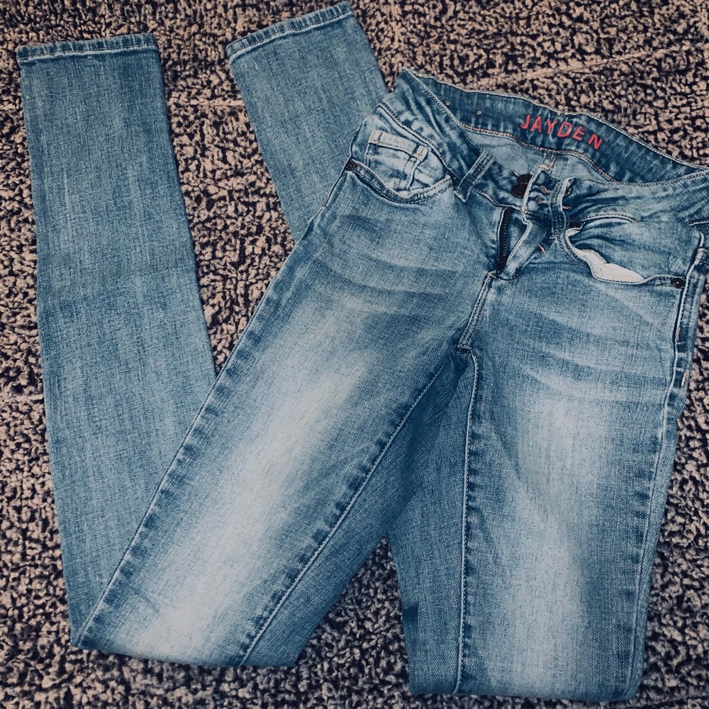 dELiA*s Delia’s JAYDEN light wash denim skinny jeans 00